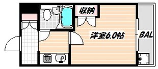 原木中山駅 徒歩3分 5階の物件間取画像